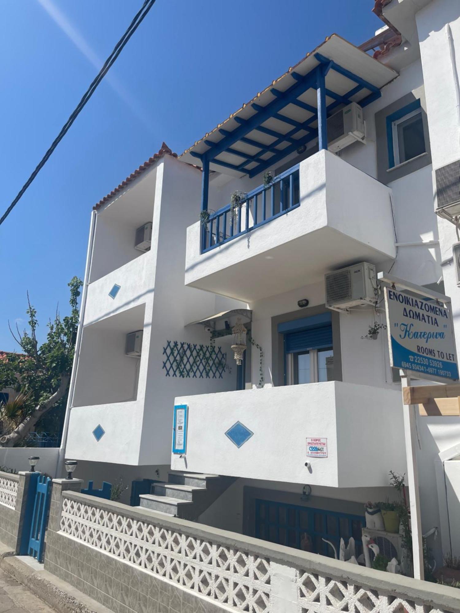 Pansion Katerina Hotel Skala Eresou Ngoại thất bức ảnh